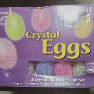 BN8B Crystal Eggs Easter Light 10 Set - Multicolor